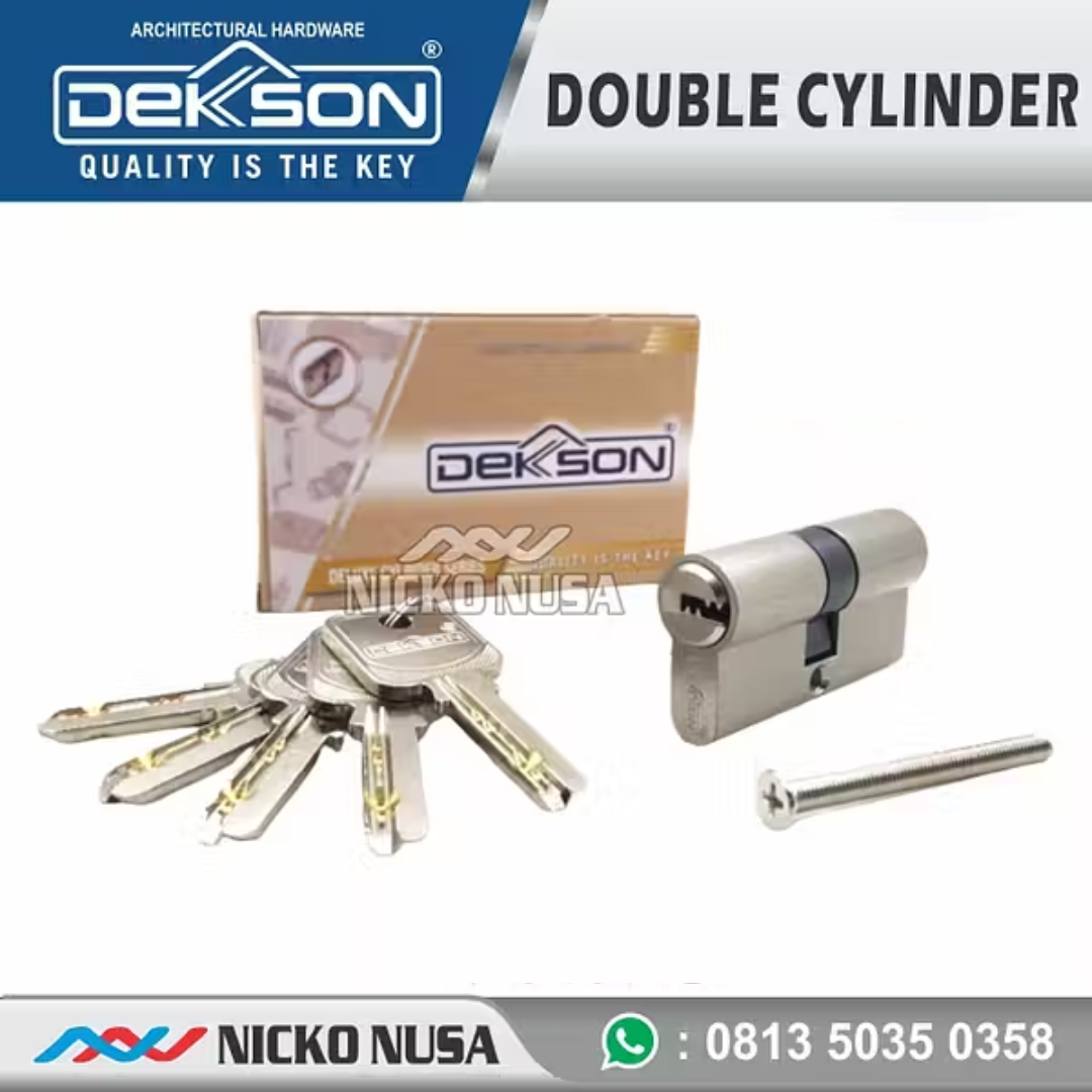 Cylinder Kunci Pintu Dekson/Dekkson CYL DC KK DL 60MM SN Computer Key - Gambar 2