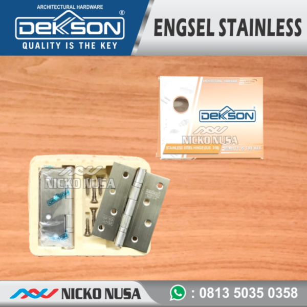ENGSEL STAINLESS DEKKSON SUS 316 4X3X2MM 2BB SSS - Gambar 2