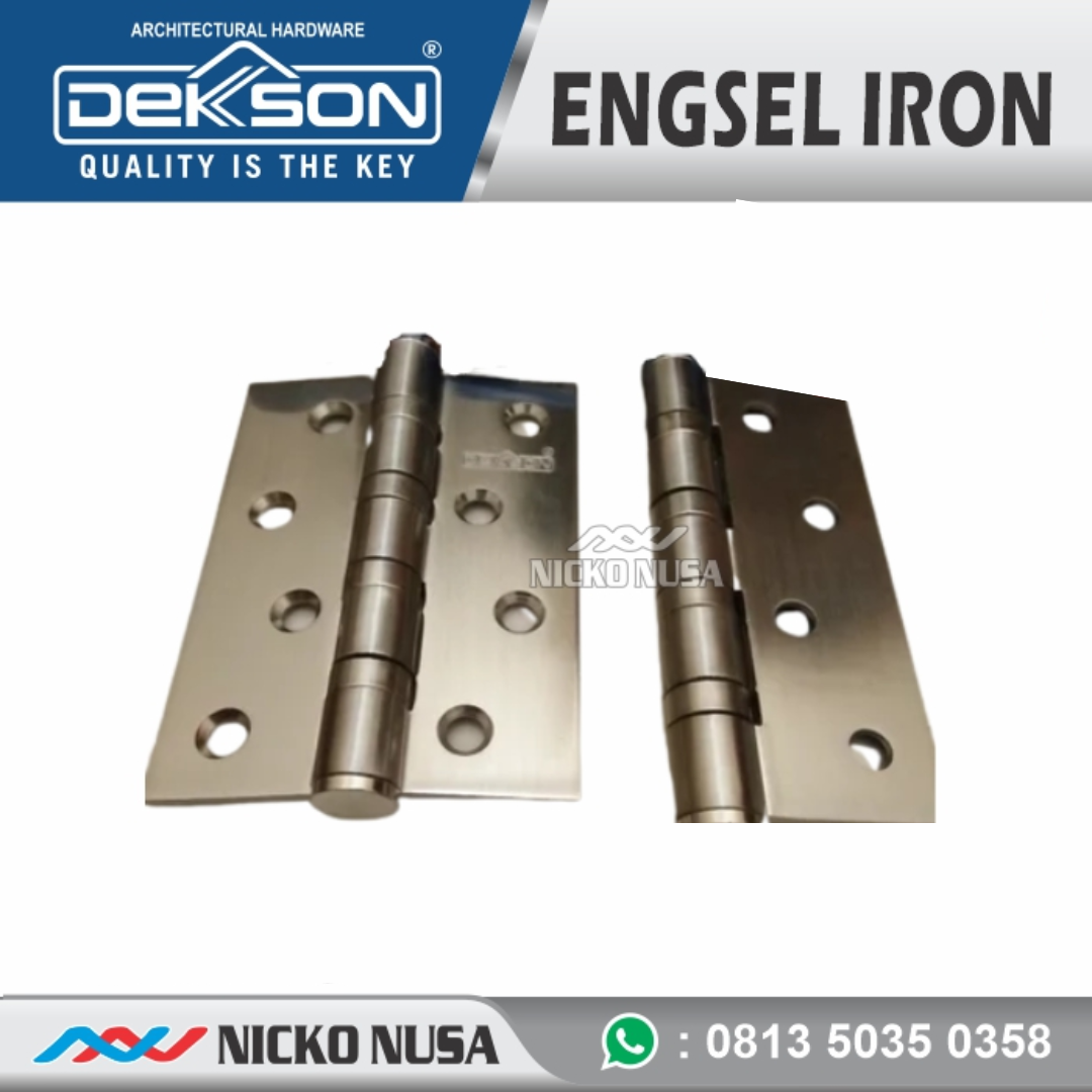 ENGSEL BESI/IRON DEKKSON 4 INCH ES IR 4X3X3MM 4BB SN - Gambar 2