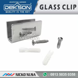 glass clip kaca dekson