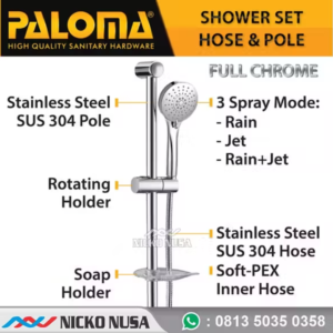 PALOMA SSP 1106 Shower Set Tiang Handshower