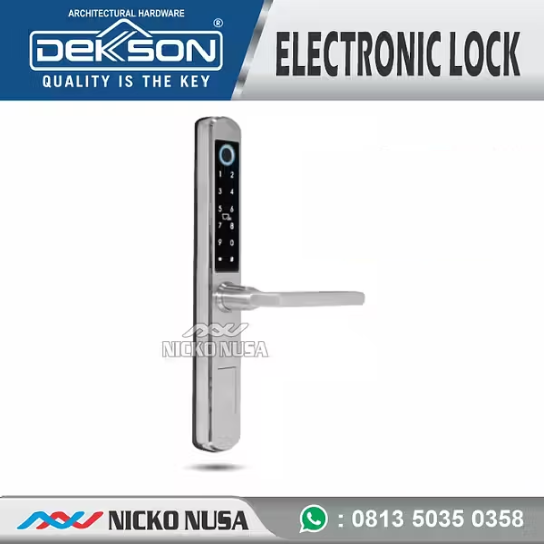 ELECTRONIC LOCK DEKKSON EL 9318 A27 MF PASS BT CHR+NA