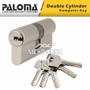 Silinder Kunci Pintu Paloma CLP 514 PLM DELUXE DC-CK 62MM SN Double Cylinder Computer Key