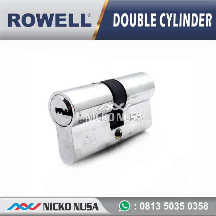 Double Cylinder Komputer Key ROWELL 60 MM PSS , Kunci Pintu, Cylinder Pintu - Gambar 2