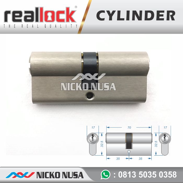 Silinder Kunci Pintu Reallock DCK RLK 70 SN Cylinder Computer Key - Gambar 2