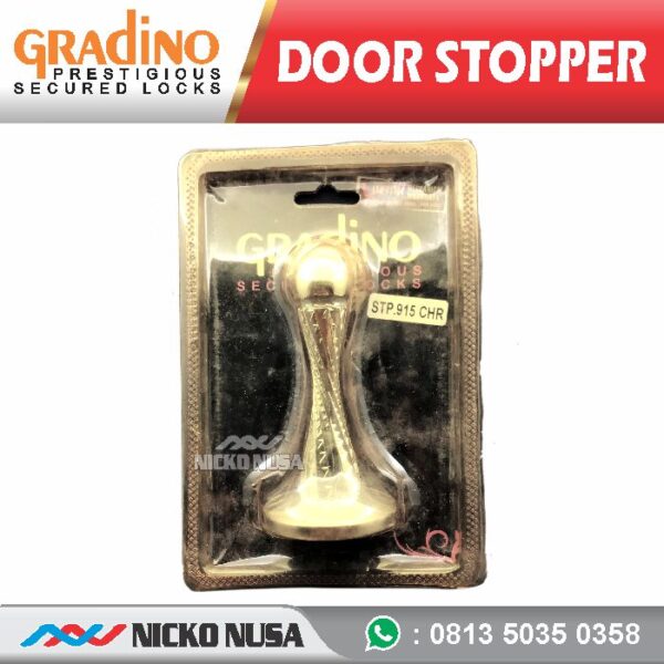 DOOR STOPER MAGNET GRADINO STP 915 CHR Penahan Pintu, Stoper Pintu, Penahan Pintu rumah - Gambar 3