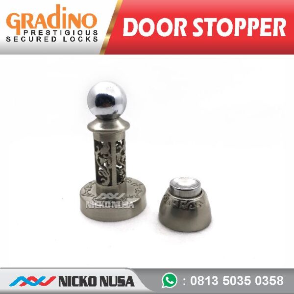 DOOR STOP MAGNET GRADINO STP 916 SN Penahan Pintu, Stoper Pintu, Penahan Pintu rumah - Gambar 2