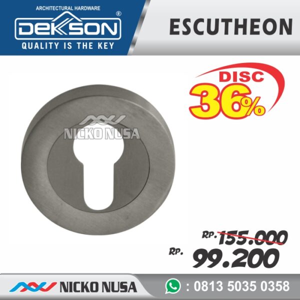 ESCUTCHEON DEKKSON ESCN D07 SSS Tutup Cover Ring Kunci Drat Bulat