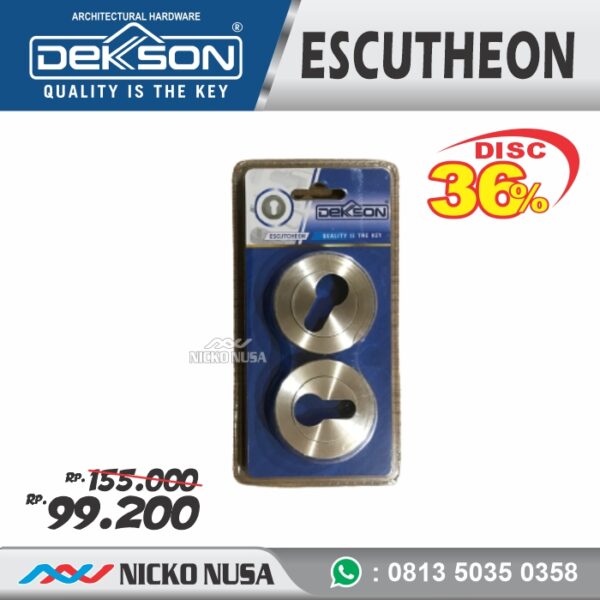ESCUTCHEON DEKKSON ESCN D07 SSS Tutup Cover Ring Kunci Drat Bulat - Gambar 2