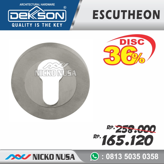 Escutheon DEKKSON DKS D13 SS Ring Kunci Dekson Tutup Ring Kunci Bulat
