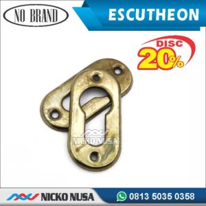 Ring Kunci Escutheon Plat Oval AB