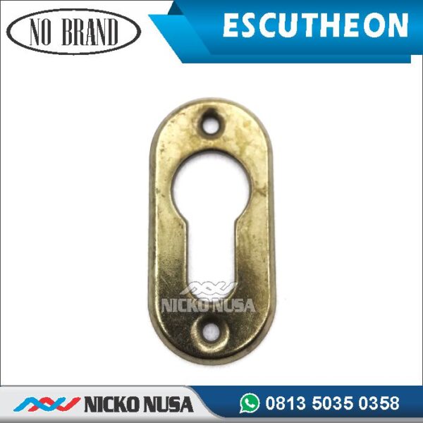 Ring Kunci Escutheon Plat Oval AB - Gambar 2