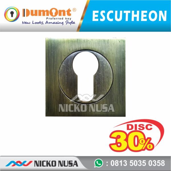 Escutheon Ring Kunci DUMONT DMN S61 AB BIG Tutup Ring Kunci Kotak