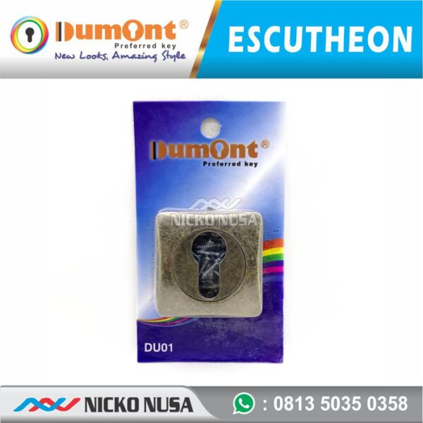Escutheon Ring Kunci DUMONT DMN S63 AB BIG Tutup Ring Kunci Kotak - Gambar 2