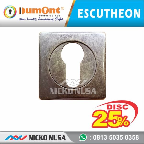 Escutheon Ring Kunci DUMONT DMN S63 AB BIG Tutup Ring Kunci Kotak