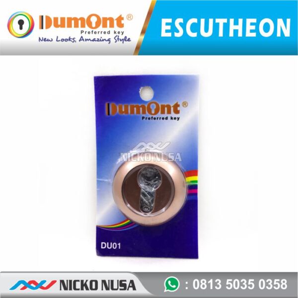 Escutheon Ring Kunci DUMONT DMN R65 COPPER Tutup Ring Kunci Bulat - Gambar 2
