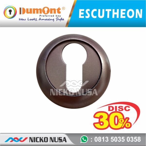 Escutheon Ring Kunci DUMONT DMN R65 COPPER Tutup Ring Kunci Bulat