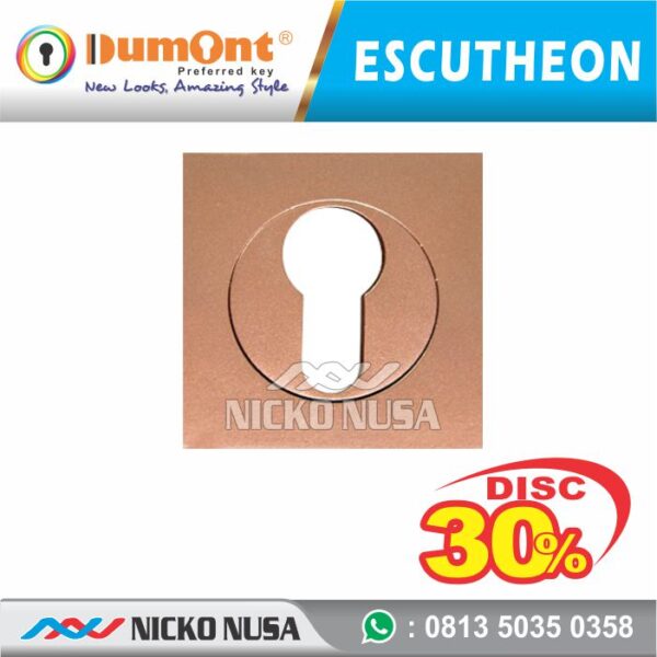 Escutheon Ring Kunci DUMONT DMN S66 COPPER Tutup Ring Kunci KOtak