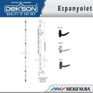Espanyolet Espagnolette Dekkson 1000 MM EPL AL 874A 1000 MM Handle 874