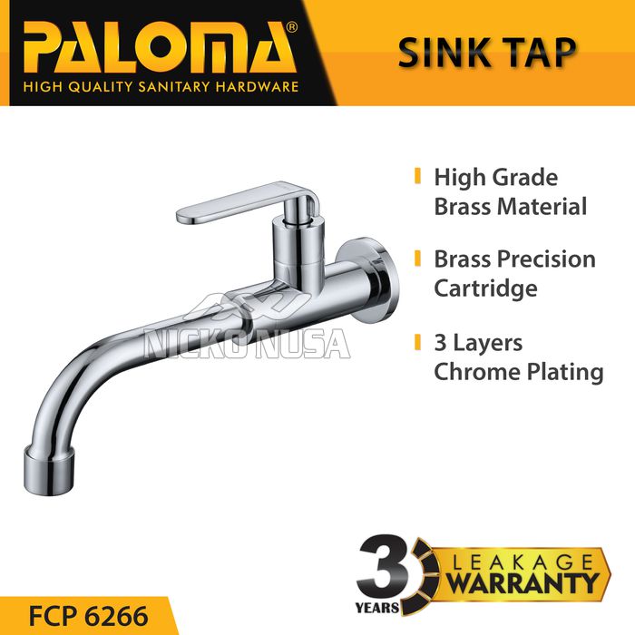 PALOMA FCP 6266 Keran Wastafel Sink Cuci Tangan Dapur Tembok Kran Air