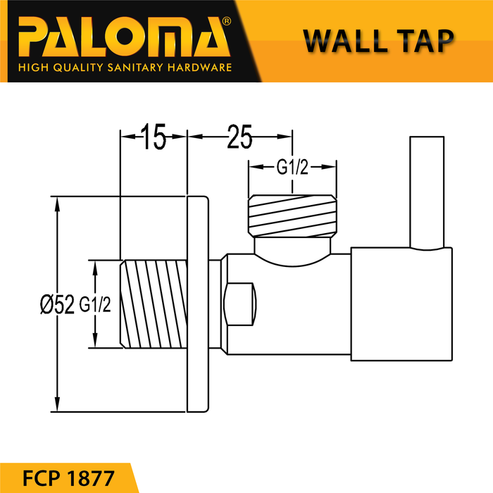 STOP KRAN PALOMA SERI FCP 1877 - Gambar 3