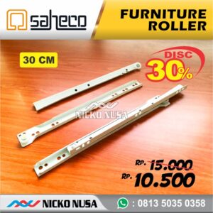 Rel Laci Soft Roller SAHECO CL WH 300mm Rel Laci Roda Single Track