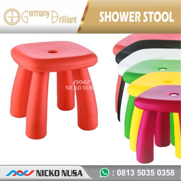 GBSEAT-O SHOWER STOOL /Dingklik GERMANY BRILLIANT ORANGE - Gambar 2
