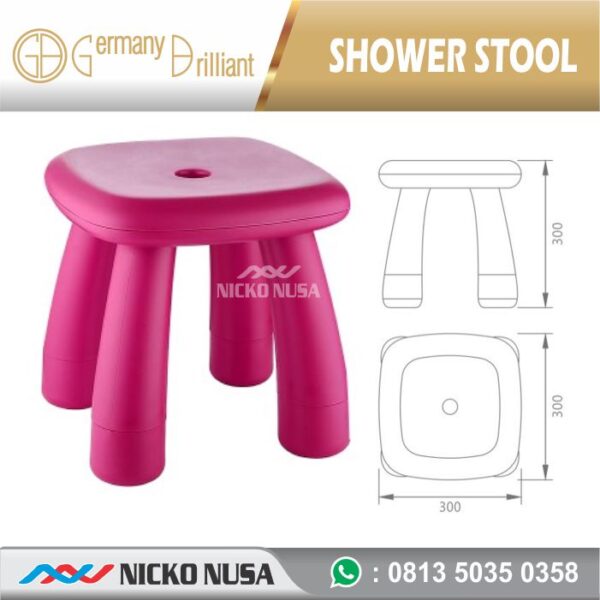 GBSEAT-P SHOWER STOOL /Dingklik GERMANY BRILLIANT PURPLE