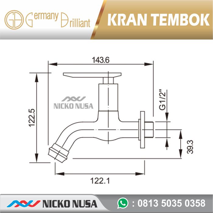 GERMANY BRILLIANT GBV26 2106A KRAN TEMBOK - Gambar 2