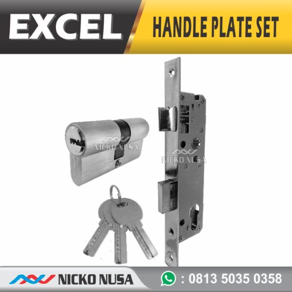 Handle Plate Set EXCEL BP05 (Handle Plate+Body+Cylinder) SN/GP - Gambar 3