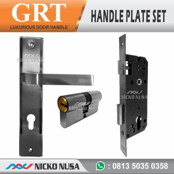 Handle Plate Set GRT 999 Kotak SN CP (Handle Plate+Body+Cylinder)