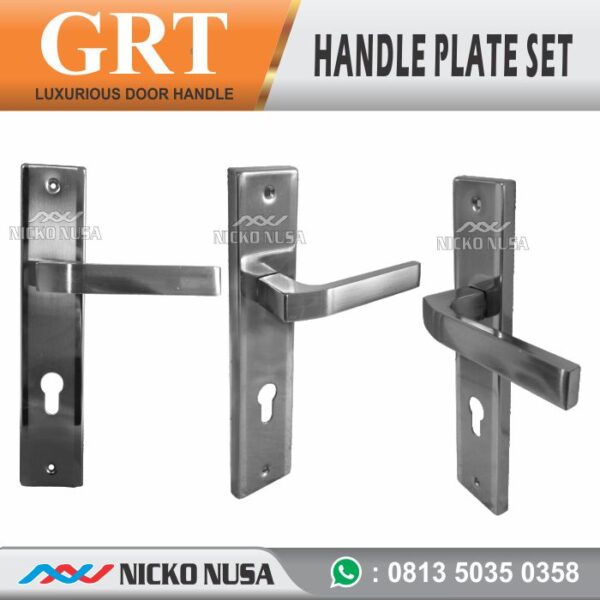 Handle Plate Set GRT 999 Kotak SN CP (Handle Plate+Body+Cylinder) - Gambar 2