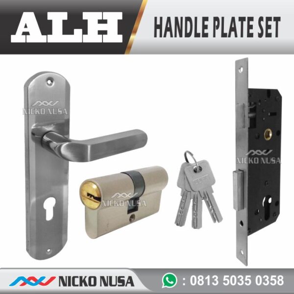 Handle Plate Set ALH 935 SN/CP (Handle Plate+Body+Cylinder)