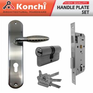 Handle Plate Set KONCHI K238517 SN+CP (Handle Plate+Body+Cylinder)