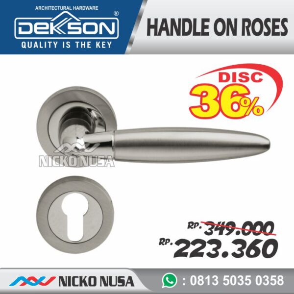 Handel Pintu LHR 2099 SN+NP , Lever Handle Pintu kayu, Kunci Pisah