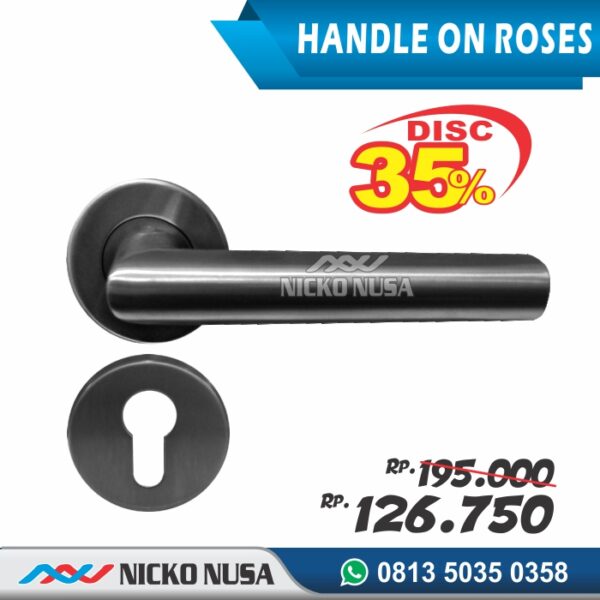 Handel Pintu LHTR 02-0024 SS , Lever Handle Pintu kayu, Kunci Pisah