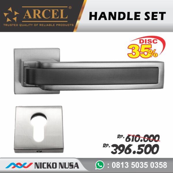 Handle Roses Set ARCEL HRES AR871 BN/MBK Handle Pisah Body Cylinder - Gambar 3