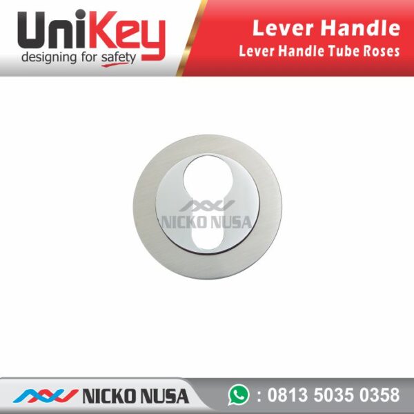 Handle Roses Set UNIKEY 259.17 CP/WOOD (Handle Roses+Body+Cylinder) - Gambar 4