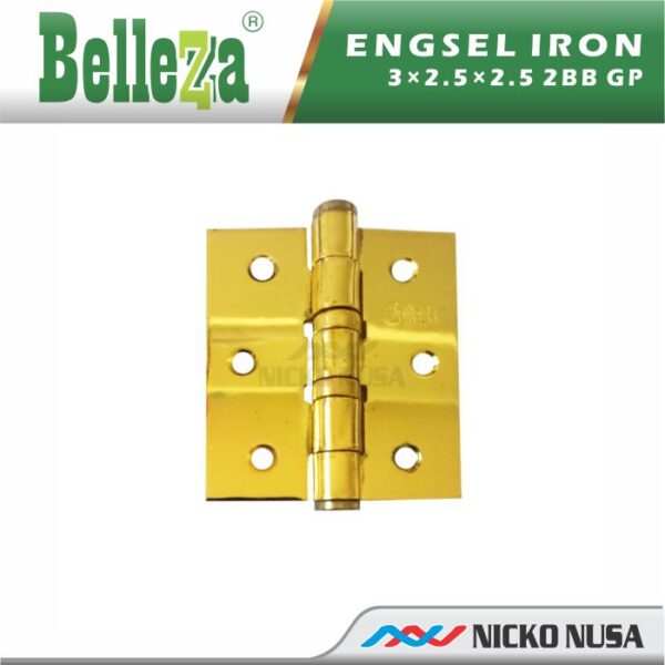 ENGSEL BESI BELLEZZA 55 GP HINGE BELEZZA IRON 3x2.5x2.5 2BB GP Engsel Kupu 3 Inch BELEZZA