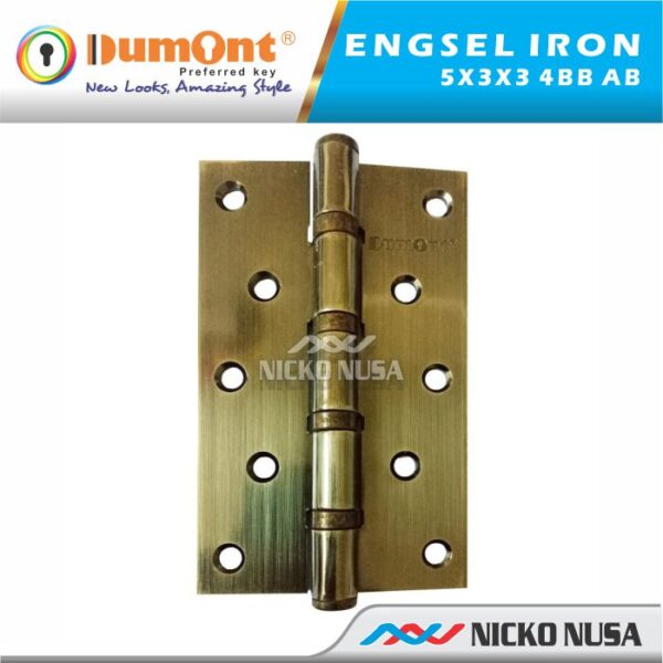 ENGSEL BESI DUMONT EBD 03AB HINGE DUMONT 5X3X3 4BB AB Engsel Kupu 5 Inch DUMONT