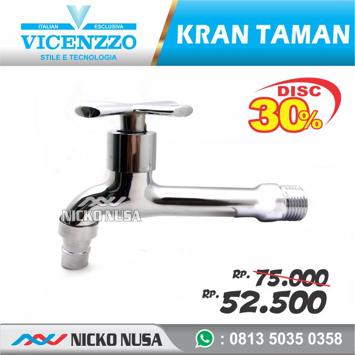 Kran Taman VICENZZO VZ 9355-L W Keran Taman Keran Selang Air