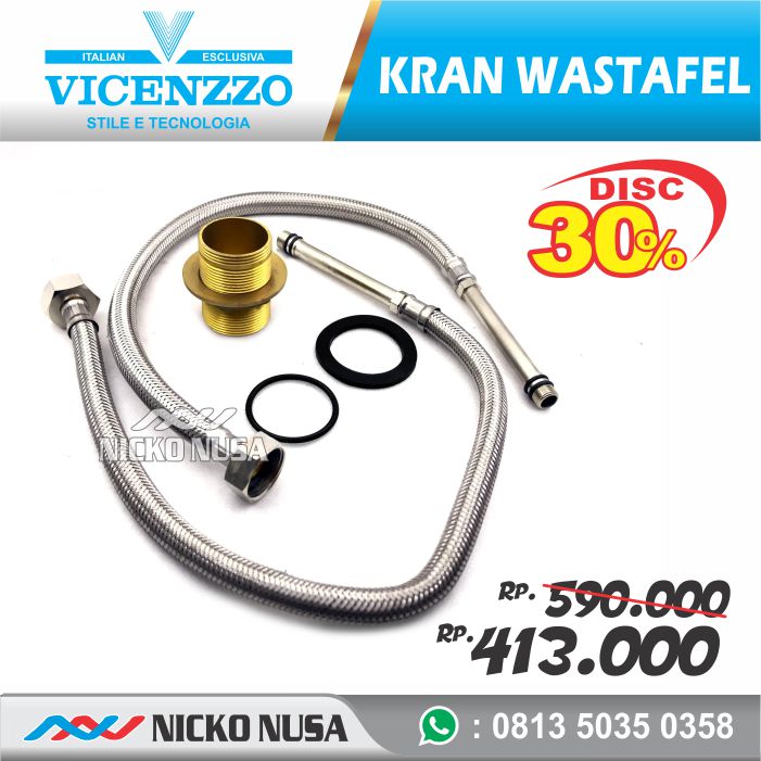 Kran Wastafel VICENZZO VZ 5101 S/L Keran Cuci Tangan Meja Keran Wastafel Sink - Gambar 2