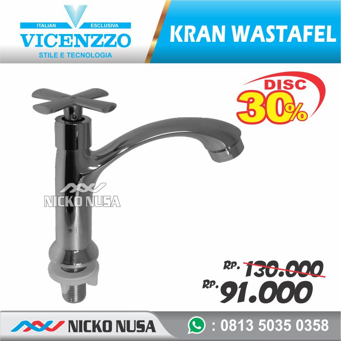 Kran Wastafel VICENZZO VZ 5424-389 Aladin Keran Cuci Tangan Meja Keran Wastafel Sink