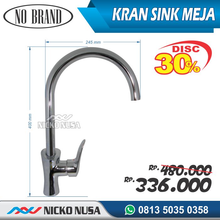 KRAN SINK MEJA MIXER SLEDER SW 105-381 Kran Cuci Piring Dari Meja