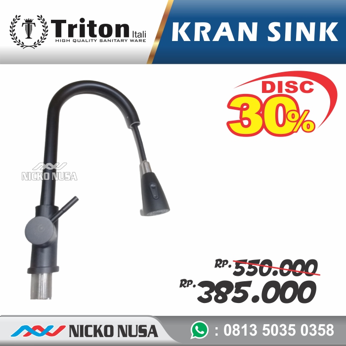 Kran tarik zink TRITON / FT-520B KRAN TARIK BLACK GVN