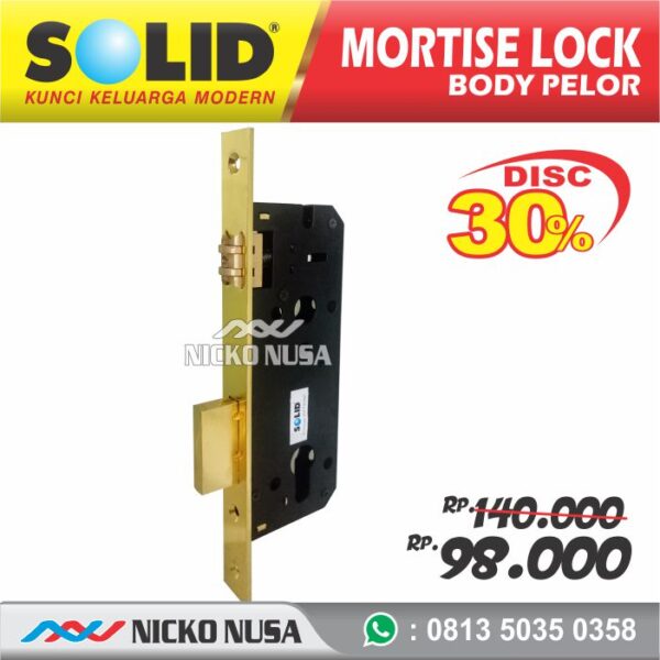 MORTISE LOCK PELOR SOLID LPS LD 102 WL-40GP