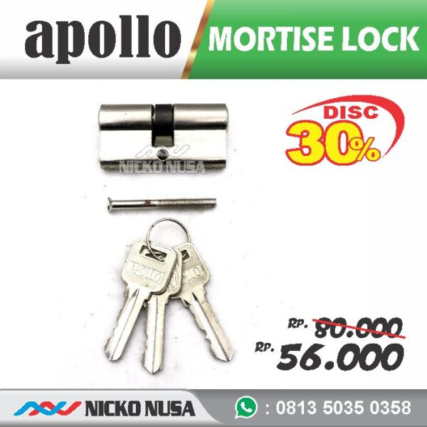Lockcase APOLLO LC 8540 SN + DC Mortise Lock Body Kunci Swing - Gambar 3