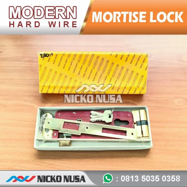 Lockcase MODERN LC MDR 7012 GP Mortise Lock Body Kunci Swing - Gambar 4