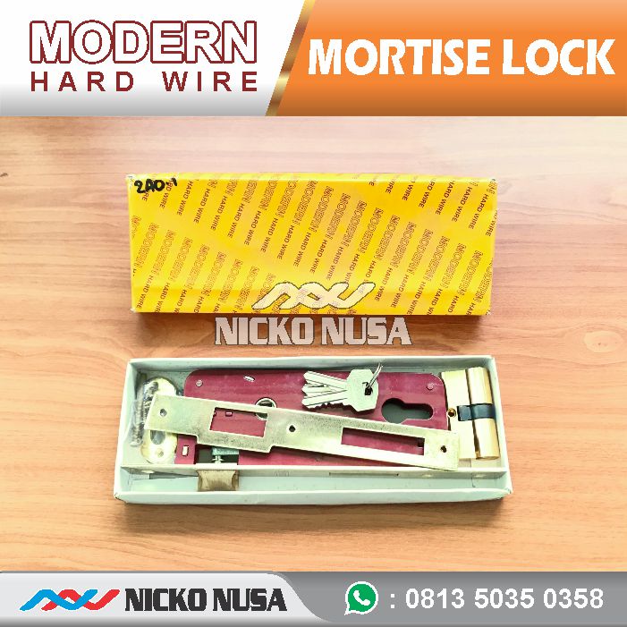 Lockcase MODERN LC MDR 7012 GP Mortise Lock Body Kunci Swing - Gambar 4