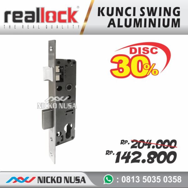 MORTISE LOCK SWING ALUMINIUM REALLOCK 84030 SS